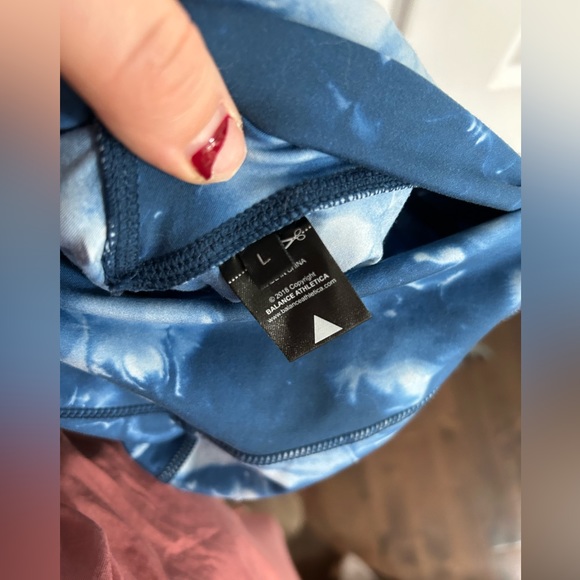 Balance Athletica Blue Tye Dye leggings - Picture 5 of 6